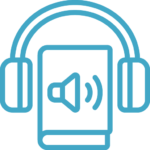 Read or Listen to Identity Theft blue graphic
