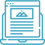 Read our columns and blogs blue graphic
