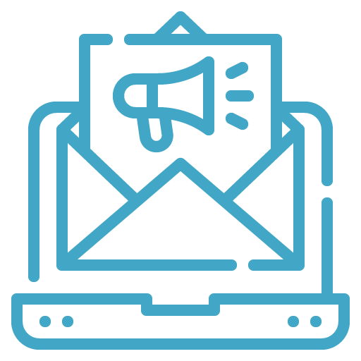 Sign up for our newsletter blue logo