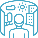 Logo of virtual meeting