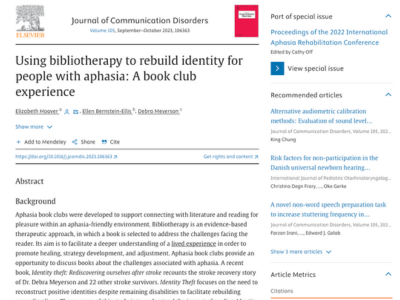 Journal of communication disorders image